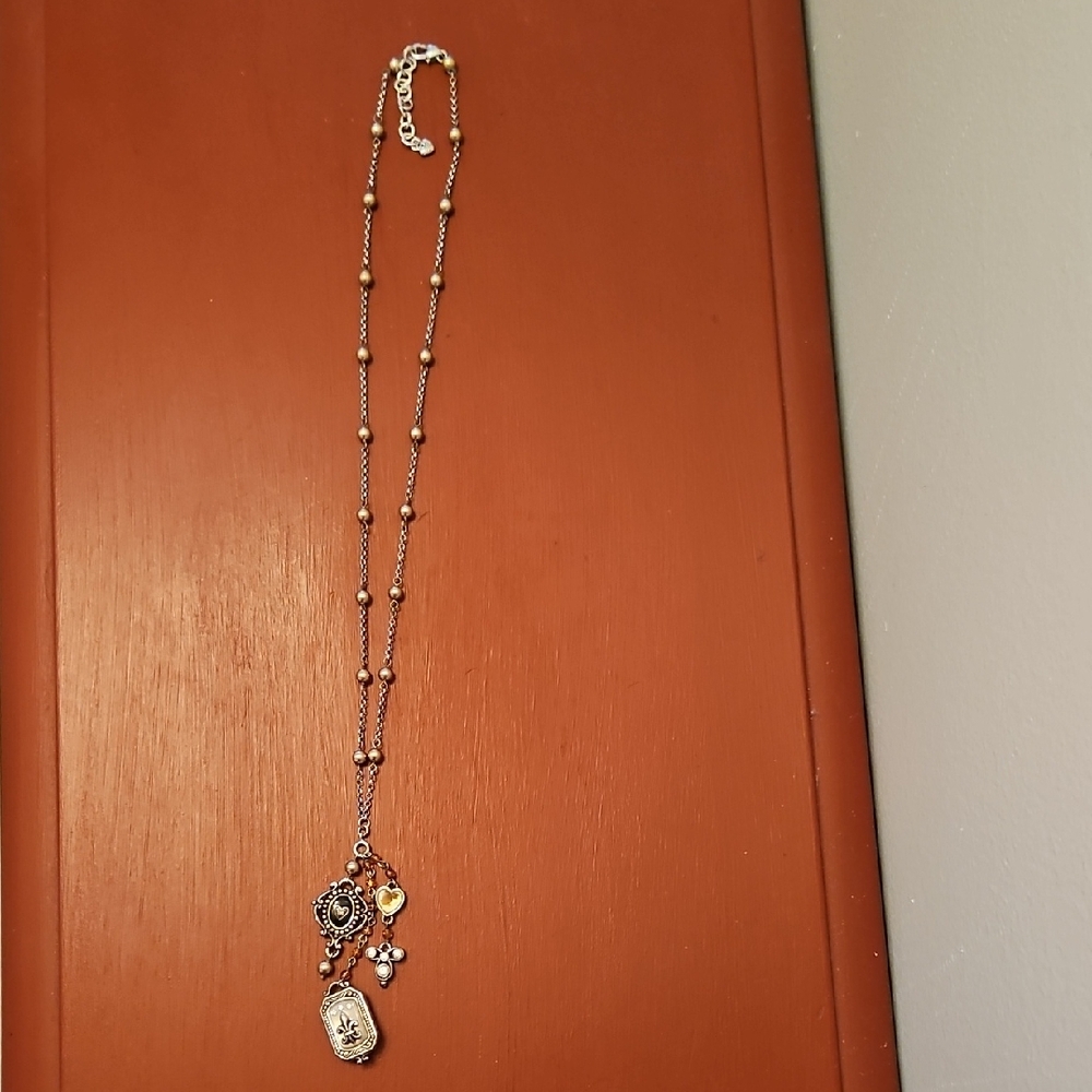 Elegant Brighton Silver and Gold Pendant Necklace
